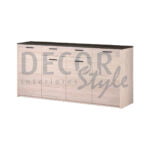 aparador moscow artic elegante moderno simples minimalista em carvalho branco e preto antracite ou gold dourado