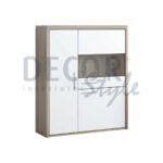 bar vasco da gama elegante moderno de linhas direitas em madeira e carvalho natural ou cinza com branco