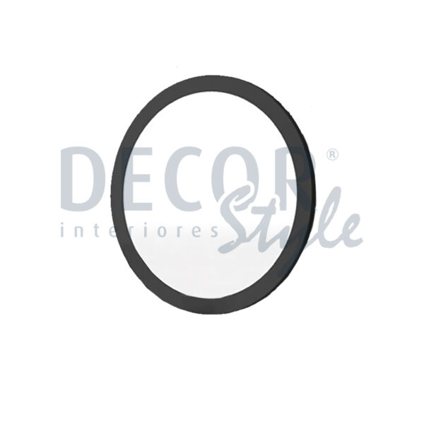 espelho helsinki artic redondo em cinzento escuro elegante simples minimalista e moderno