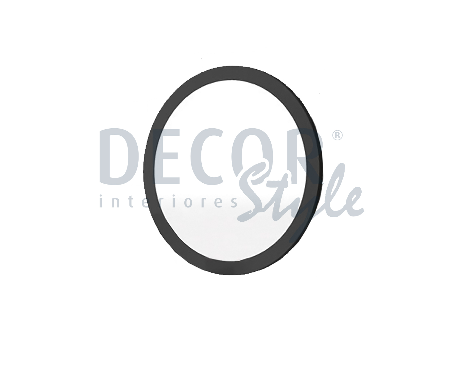 espelho helsinki artic redondo em cinzento escuro elegante simples minimalista e moderno