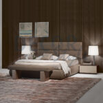 cama estofada keiko elegante moderna minimalista de estilo requintado