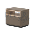 mesa de cabeceira malmo em madeira e capuccino estilo moderno e minimalista