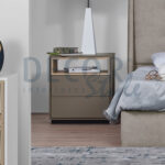 mesa de cabeceira malmo quarto de casal juvenil malmo com duas gavetas estilo minimalista moderno e elegante