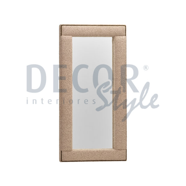 espelho merida com moldura estofada, elegante, em pé ou de colocar na parede, minimalista e simples