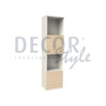 Estante curve elegante moderna simples em branco e bege