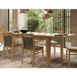 mesa de jantar fixa em madeira simples carvalho natural cinza nogueira