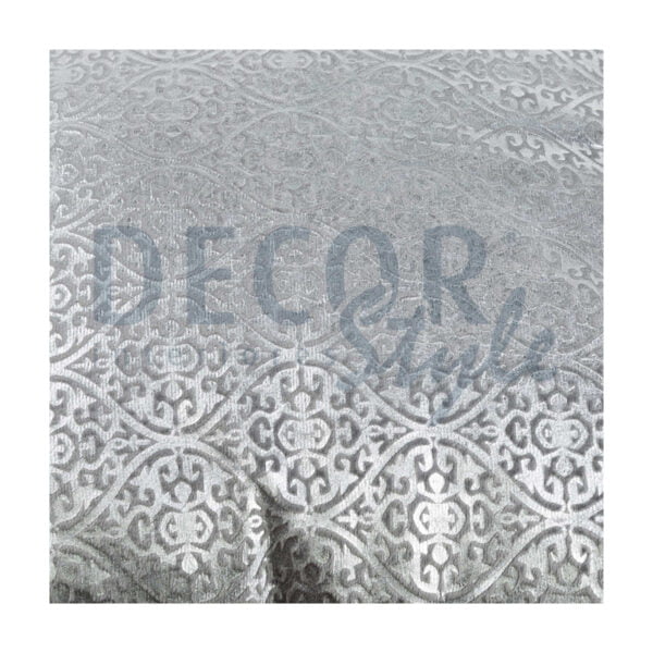 almofada decorativa prata com padrão floral cinzenta com brilho elegante e moderna