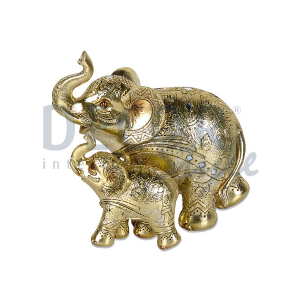 figura elefantes em dourado decoração elegante e moderna simples
